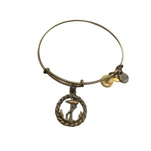 Alex and Ani Gold Anchor Charm Bracelet
